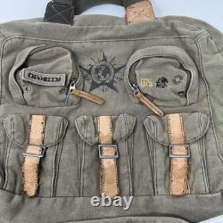 Vintage Oakley Messenger Bag Military Army Green Canvas Travel Surplus 90s RARE