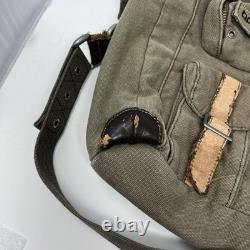 Vintage Oakley Messenger Bag Military Army Green Canvas Travel Surplus 90s RARE
