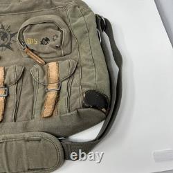Vintage Oakley Messenger Bag Military Army Green Canvas Travel Surplus 90s RARE