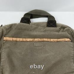 Vintage Oakley Messenger Bag Military Army Green Canvas Travel Surplus 90s RARE