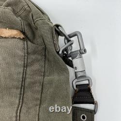 Vintage Oakley Messenger Bag Military Army Green Canvas Travel Surplus 90s RARE