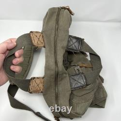 Vintage Oakley Messenger Bag Military Army Green Canvas Travel Surplus 90s RARE