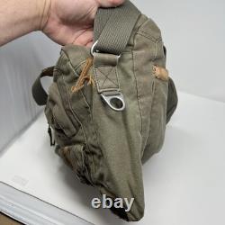 Vintage Oakley Messenger Bag Military Army Green Canvas Travel Surplus 90s RARE