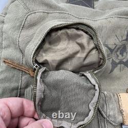 Vintage Oakley Messenger Bag Military Army Green Canvas Travel Surplus 90s RARE