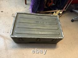 Vintage Original ARMY MEDICAL SUPPLY CHEST MILITARY ISSUE Huge Ammo Box 31x19x11