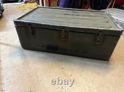 Vintage Original ARMY MEDICAL SUPPLY CHEST MILITARY ISSUE Huge Ammo Box 31x19x11