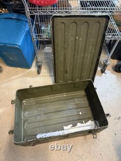 Vintage Original ARMY MEDICAL SUPPLY CHEST MILITARY ISSUE Huge Ammo Box 31x19x11