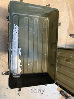 Vintage Original ARMY MEDICAL SUPPLY CHEST MILITARY ISSUE Huge Ammo Box 31x19x11