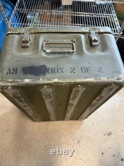 Vintage Original ARMY MEDICAL SUPPLY CHEST MILITARY ISSUE Huge Ammo Box 31x19x11