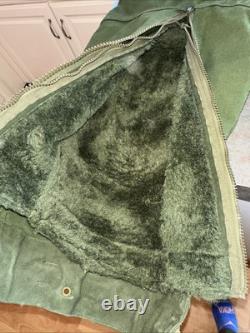 Vintage Overalls Military Swedish Bibs Snow Pants 1978 C48 Army Sherpa Lined EXC