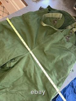 Vintage Overalls Military Swedish Bibs Snow Pants 1978 C48 Army Sherpa Lined EXC