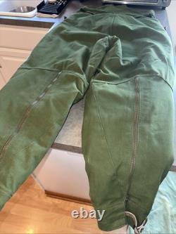 Vintage Overalls Military Swedish Bibs Snow Pants 1978 C48 Army Sherpa Lined EXC