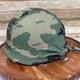 Vintage Pasgt Helmet Size Small Stemaco 1987 Woodland Camo Military Usgi Army