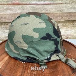 Vintage PASGT Helmet Size Small STEMACO 1987 Woodland Camo Military USGI Army