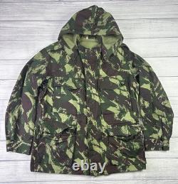 Vintage Portuguese Army M964 Lizard Camo Combat Jacket OGF Hooded 60s 70s