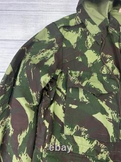 Vintage Portuguese Army M964 Lizard Camo Combat Jacket OGF Hooded 60s 70s