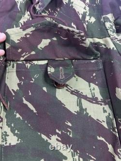 Vintage Portuguese Army M964 Lizard Camo Combat Jacket OGF Hooded 60s 70s