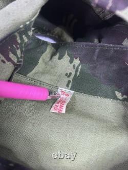 Vintage Portuguese Army M964 Lizard Camo Combat Jacket OGF Hooded 60s 70s