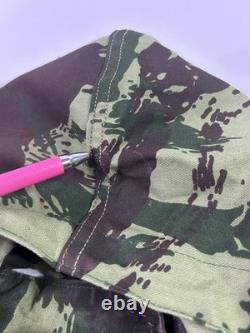 Vintage Portuguese Army M964 Lizard Camo Combat Jacket OGF Hooded 60s 70s