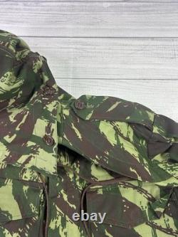 Vintage Portuguese Army M964 Lizard Camo Combat Jacket OGF Hooded 60s 70s