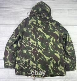 Vintage Portuguese Army M964 Lizard Camo Combat Jacket OGF Hooded 60s 70s