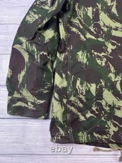 Vintage Portuguese Army M964 Lizard Camo Combat Jacket OGF Hooded 60s 70s