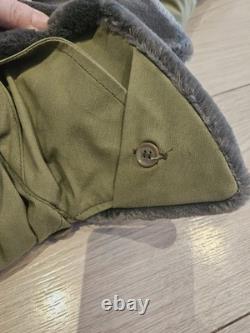 Vintage Romanian Cold War Era Military Surplus Parka with Lining Size M