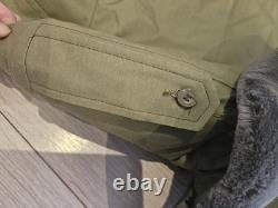 Vintage Romanian Cold War Era Military Surplus Parka with Lining Size M