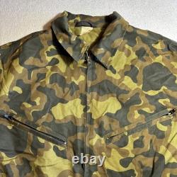Vintage Russian Army Military Camouflage Field Jacket Work Shirt Men Large