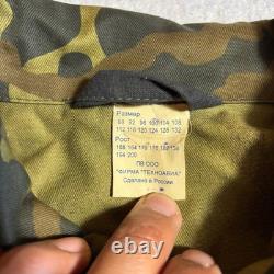 Vintage Russian Army Military Camouflage Field Jacket Work Shirt Men Large