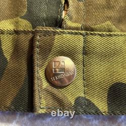 Vintage Russian Army Military Camouflage Field Jacket Work Shirt Men Large
