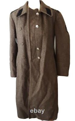 Vintage Russian Military Air Force Soldier Overcoat Soviet USSR Stranger Things