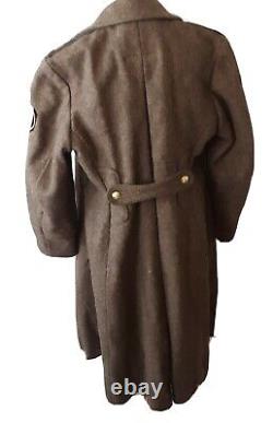 Vintage Russian Military Air Force Soldier Overcoat Soviet USSR Stranger Things