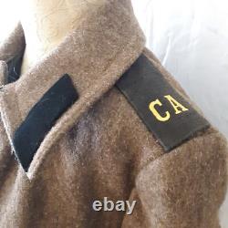 Vintage Russian Military Air Force Soldier Overcoat Soviet USSR Stranger Things