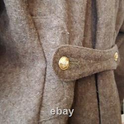 Vintage Russian Military Air Force Soldier Overcoat Soviet USSR Stranger Things