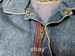 Vintage SURPLUS C-17 Army Navy Denim Jean Flight Pilot USA Bomber Jacket Size M