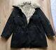 Vintage Soviet Army Ussr Uniform Military Sheepskin Coat Bekesha Tulup Shearlin