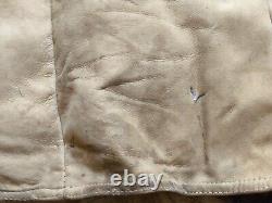 Vintage Soviet Army USSR Uniform Military Sheepskin Coat Bekesha Tulup Shearlin