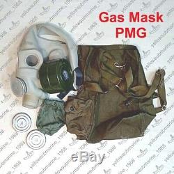 Vintage Soviet Russian USSR Military PMG Gas Mask (18 Nerekhta) SIZE 1,2,3,4