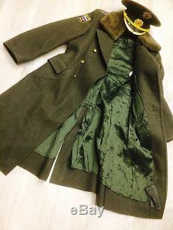 Vintage Soviet Russian military army and police uniform coat (50 L) + cap
