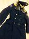 Vintage Soviet Russian Military Uniform Army And Police Coat (54 Xl) + Cap