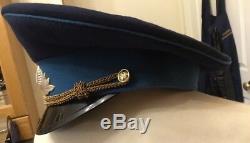 Vintage Soviet USSR Russian Military Army Officer Visor Hat Cap Size 58