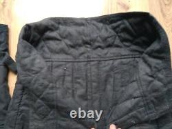 Vintage Soviet winter Army USSR Uniform Military pants VATNIK Tank soldier Blue