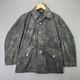 Vintage Swedish Army M39 Field Jacket C44 Green Black Mottled Military Coat