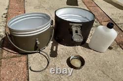 Vintage Swedish Military Army Surplus m40 mobile stove mess kit. Made to last