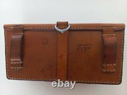 Vintage Swiss Army Belt Bag Pouch Leather Ammo Bag phone Medic Paramedic ww1 ww2