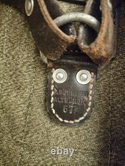Vintage Swiss Army Canvas and Leather Rucksack 1967