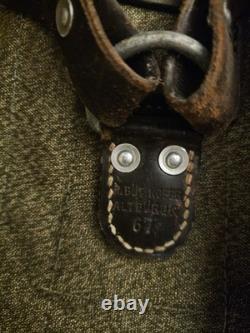 Vintage Swiss Army Canvas and Leather Rucksack 1967