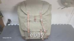 Vintage Swiss Army Military Backpack Leather Canvas The Last Of Us Show Abbys