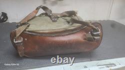 Vintage Swiss Army Military Backpack Leather Canvas The Last Of Us Show Abbys